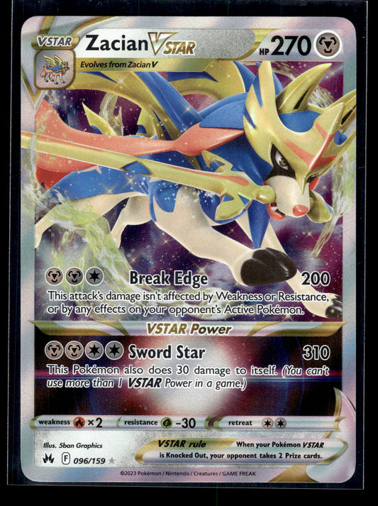 Zacian VSTAR #096/159 Crown Zenith VLP