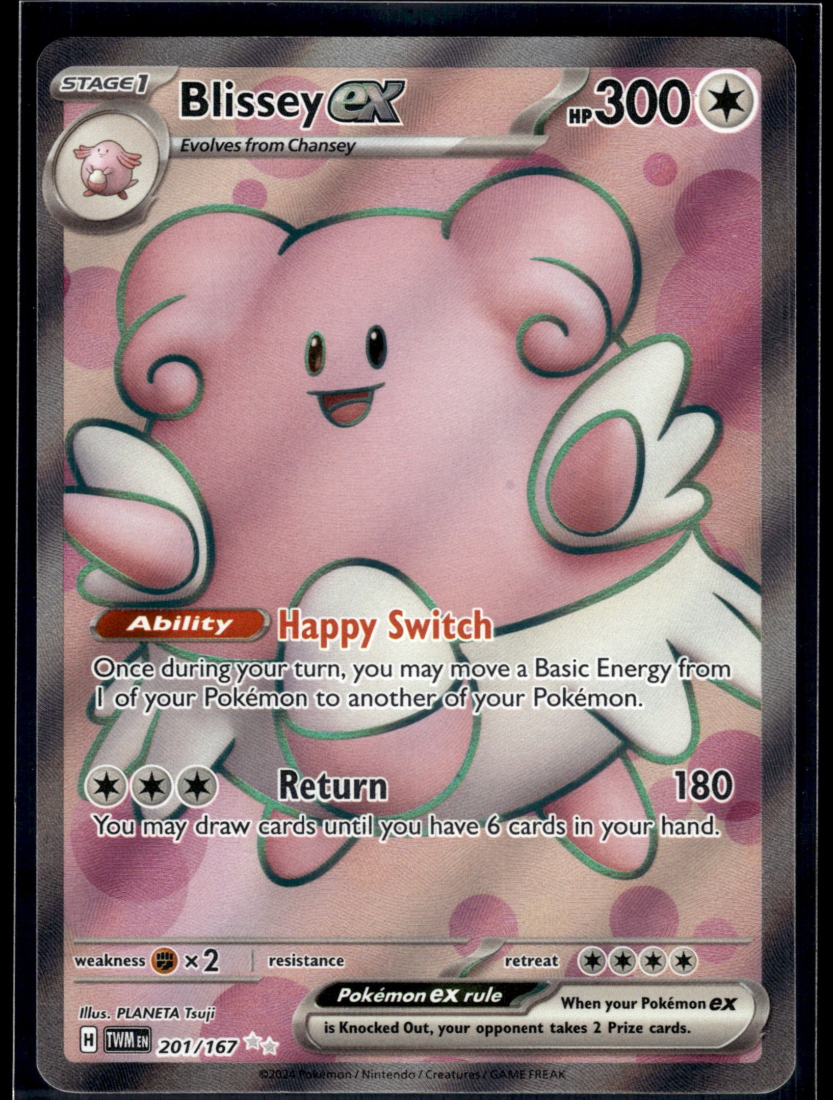 Blissey ex #201/167 Twilight Masquerade VLP
