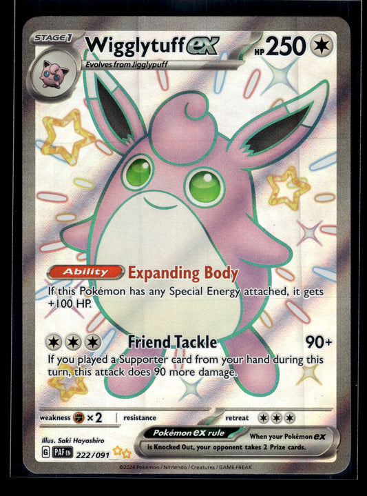 Wigglytuff ex #222/091 Paldean Fates VLP