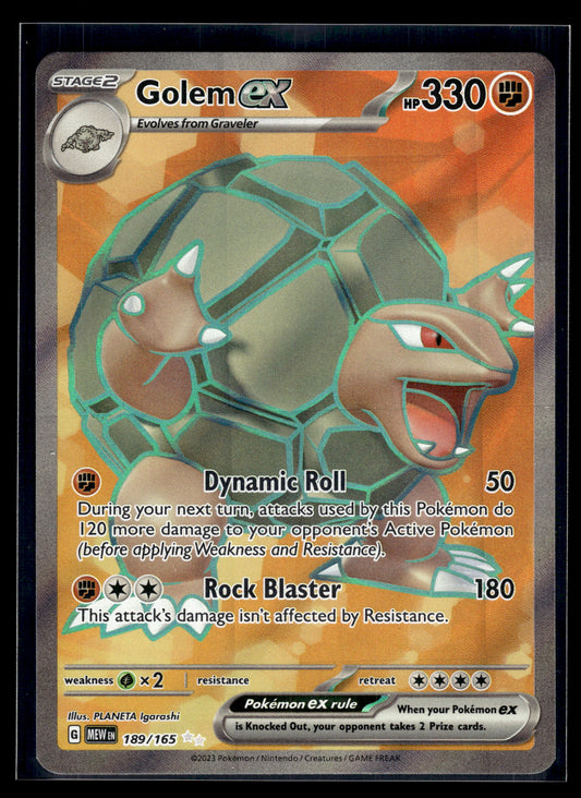 Golem ex #189/165 Scarlet & Violet 151 VLP