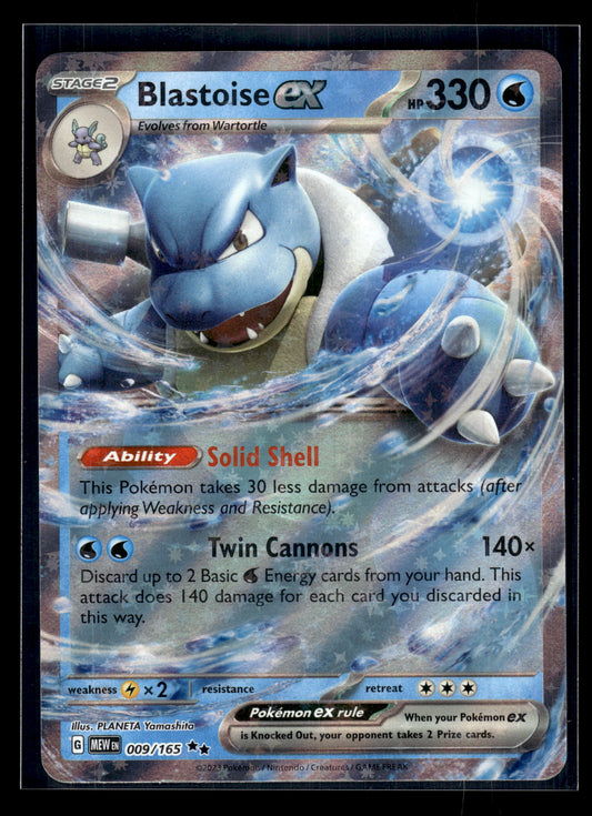 Blastoise ex #009/165 Scarlet & Violet 151 LP