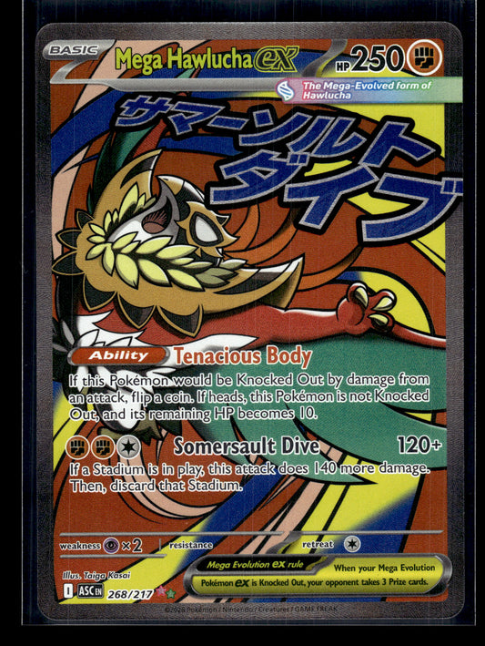 Mega Hawlucha ex #268/217 Ascended Heroes NM