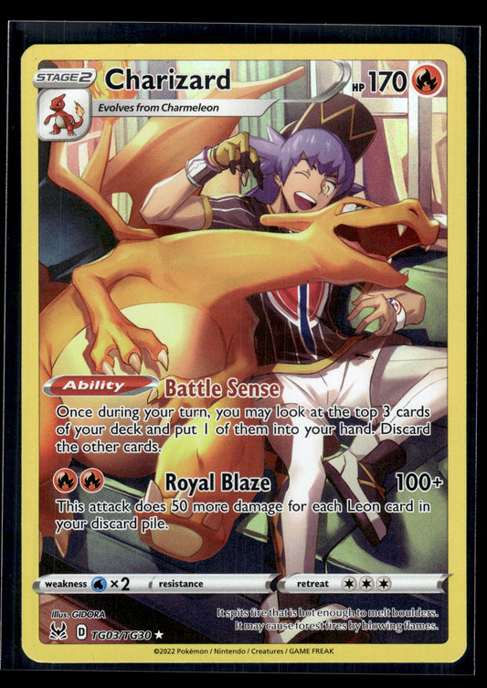 Charizard #TG03/TG30 Lost Origin Trainer Gallery LP