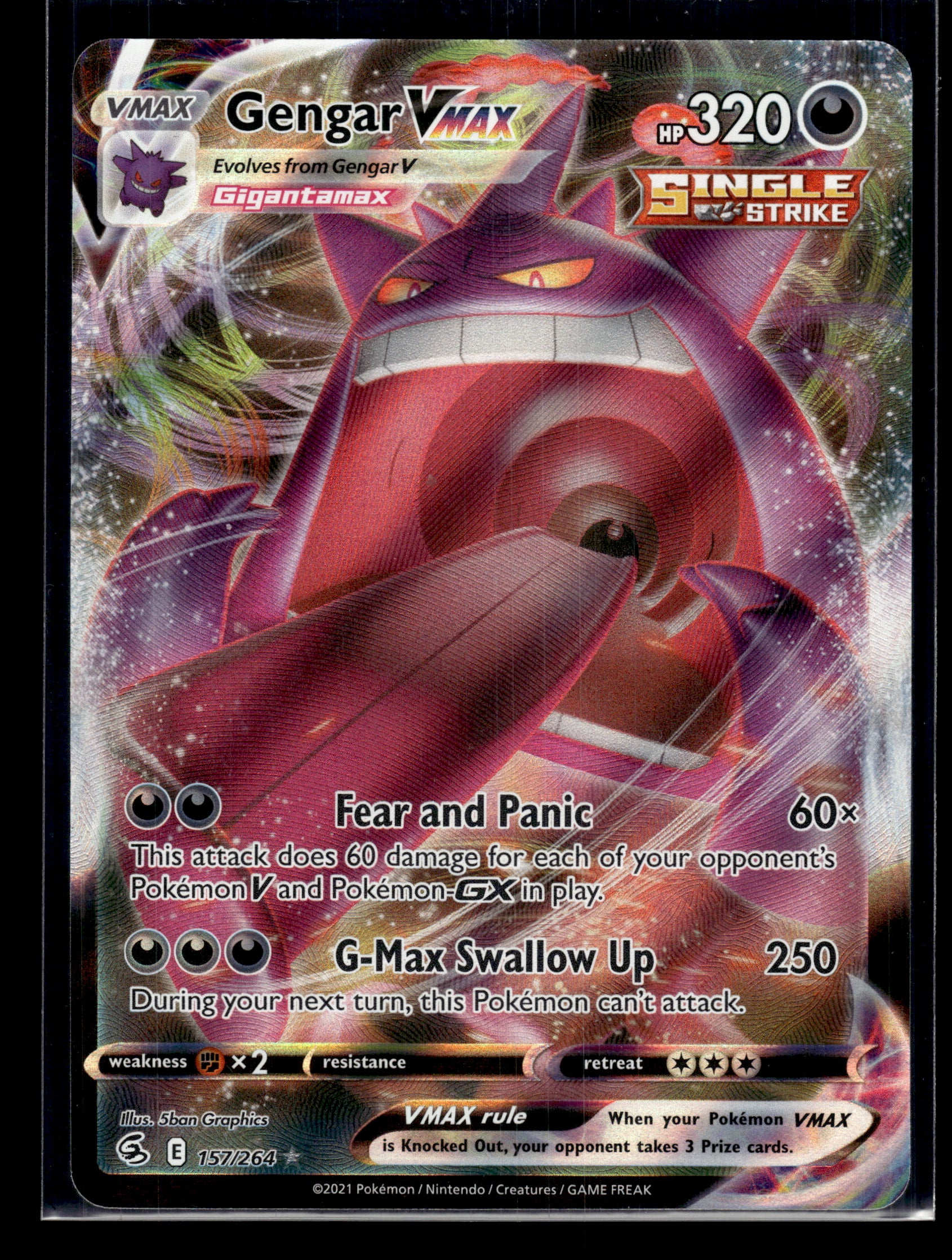 Gengar VMAX #157/264 Fusion Strike VLP