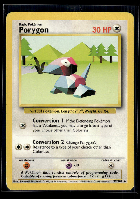 Porygon #039/102 Base Set MP