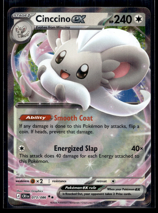 Cinccino ex #073/086 Chaos Rising LP