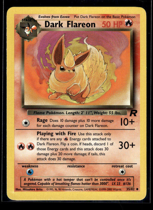 Dark Flareon #35/82 Team Rocket LP