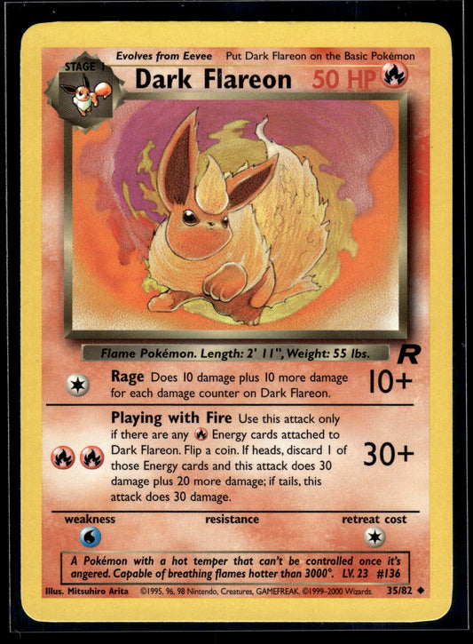 Dark Flareon #35/82 Team Rocket LP