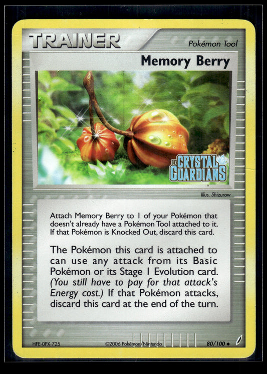 Memory Berry #80/100 Reverse Holo Crystal Guardians MP