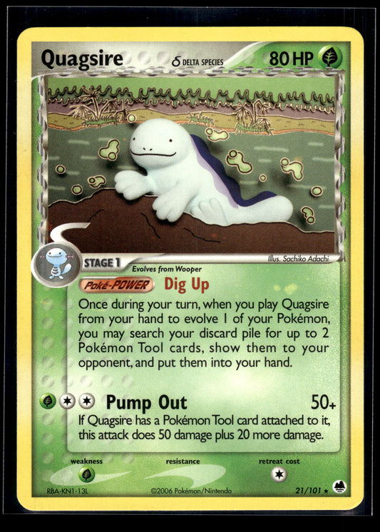 Quagsire (Delta Species) #21/101 Dragon Frontiers LP