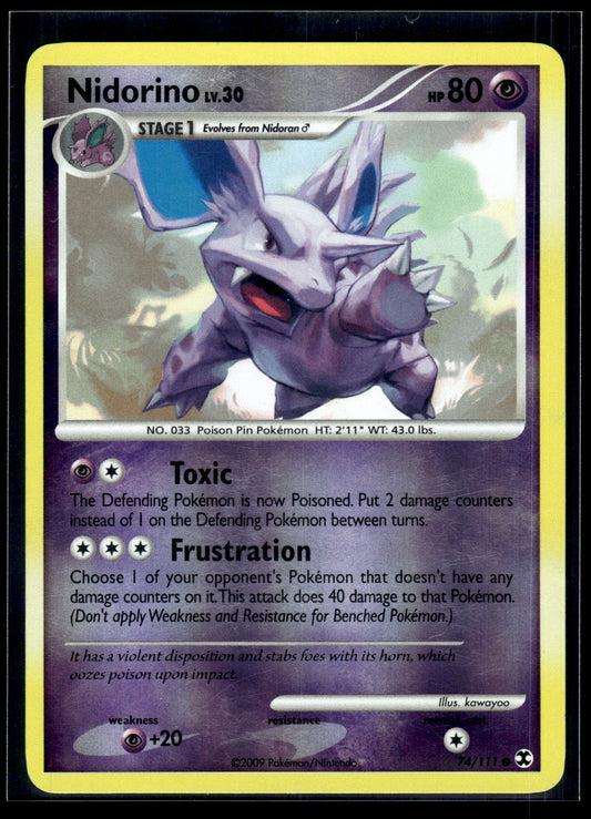 Nidorino #74/111 Reverse Holo Rising Rivals MP