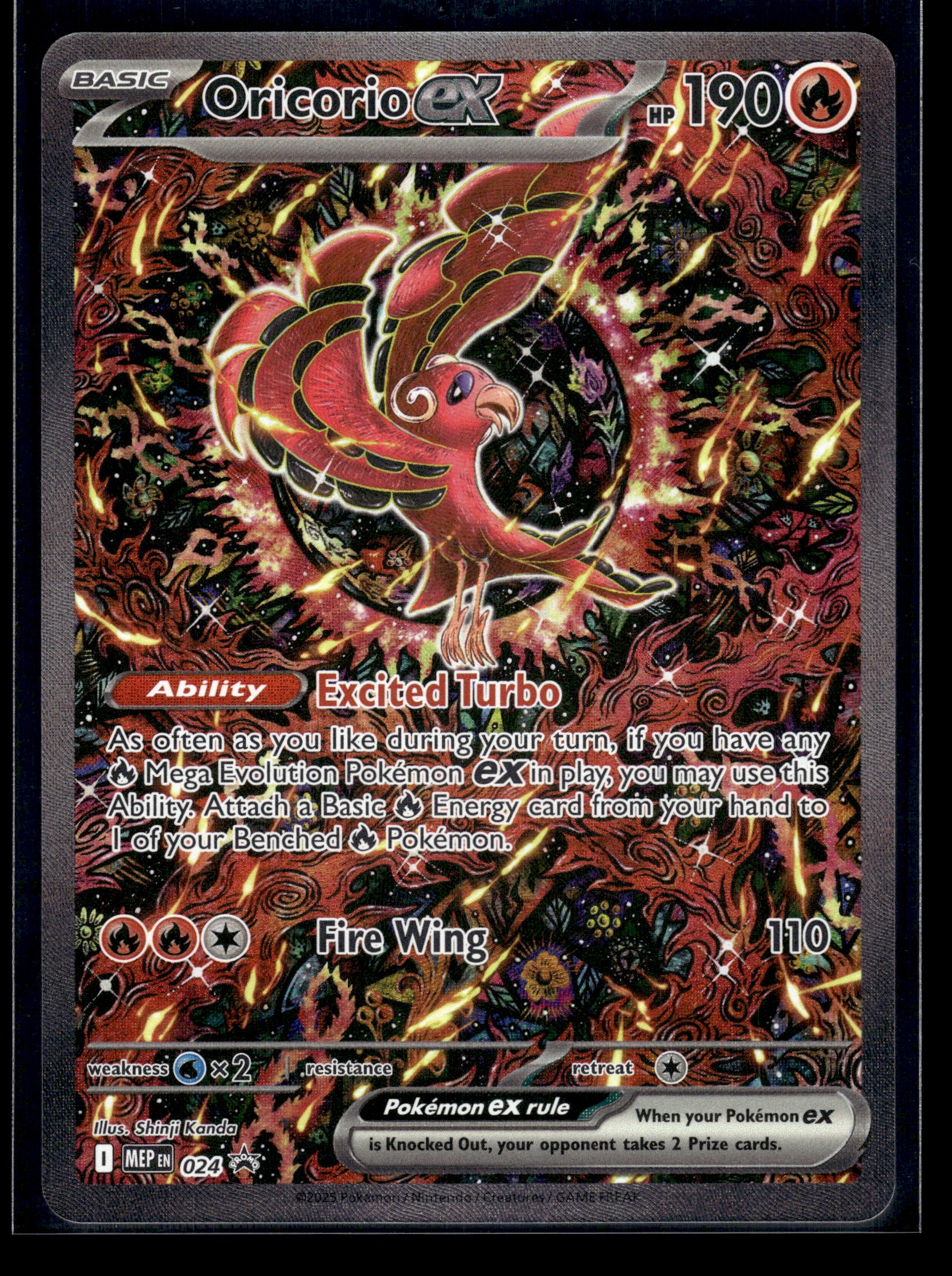 Oricorio ex #024 Mega Evolution Promo NM