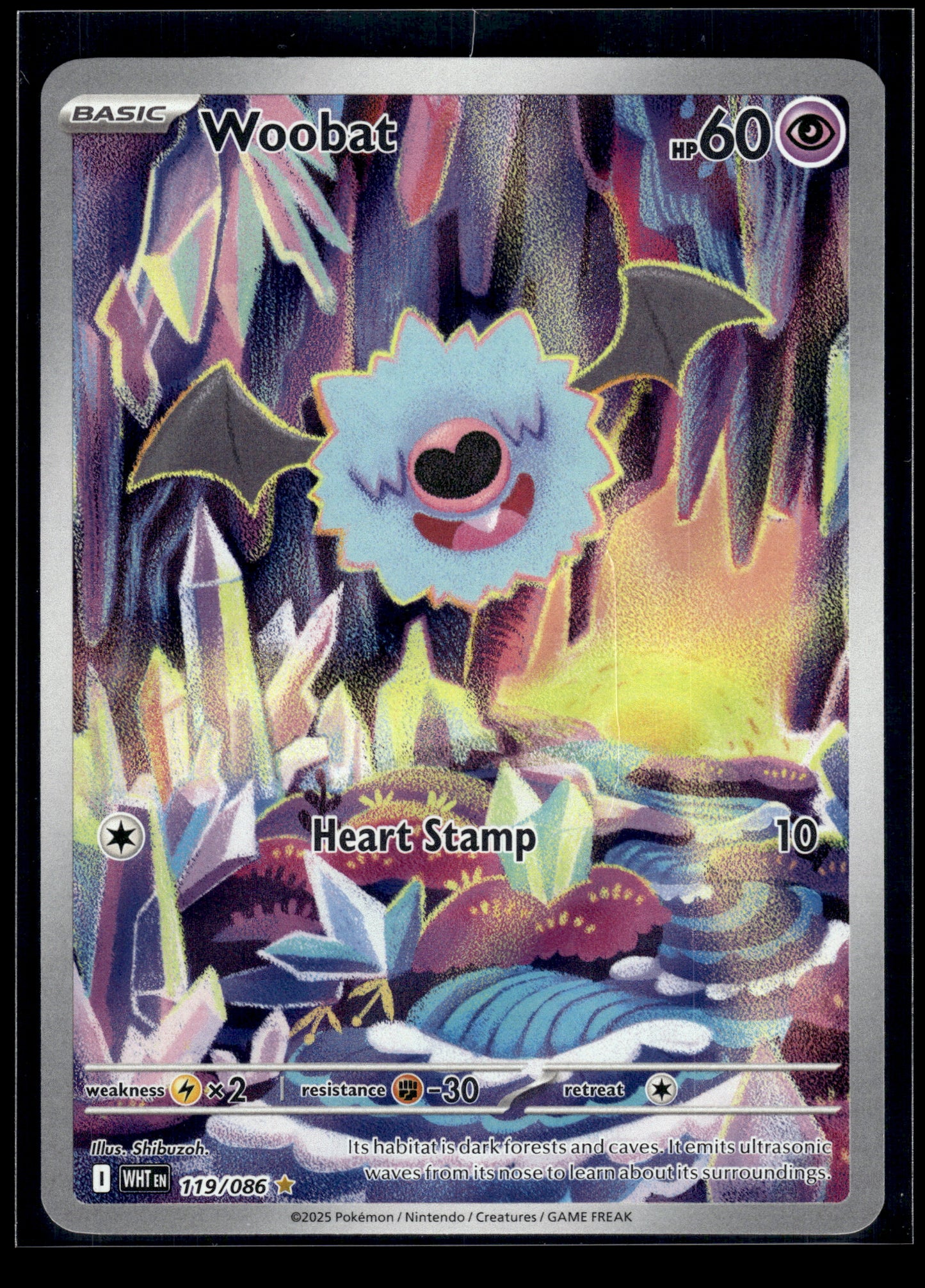 Woobat #119/086 White Flare VLP
