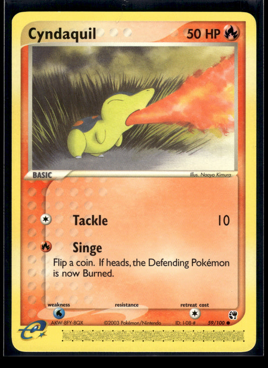Cyndaquil #59/100 Sandstorm LP