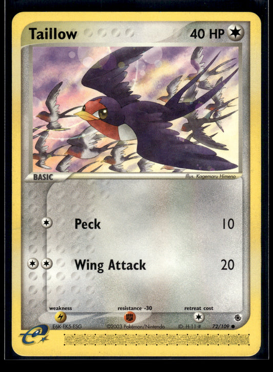 Taillow #72/109 Ruby and Sapphire LP