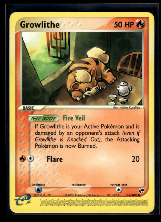 Growlithe #65/100 Sandstorm LP