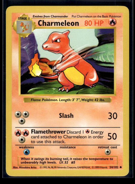 Charmeleon #024/102 Base Set (Shadowless) LP