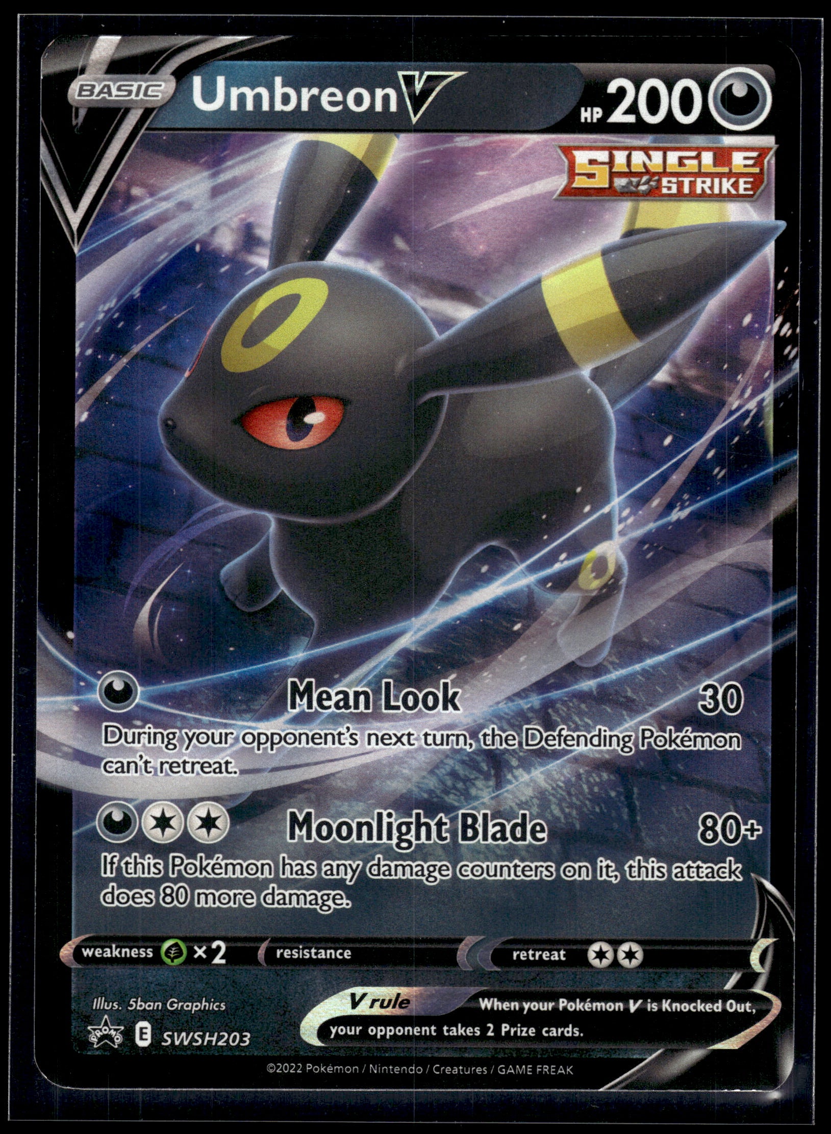 Umbreon V #SWSH203 Sword & Shield Promo LP