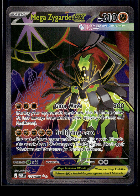 Mega Zygarde ex #104/088 Perfect Order VLP