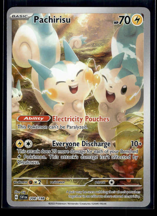 Pachirisu #208/198 Scarlet & Violet Base Set VLP