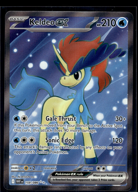 Keldeo ex #159/086 White Flare NM