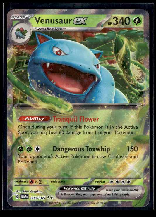 Venusaur ex #003/165 Scarlet & Violet 151 VLP