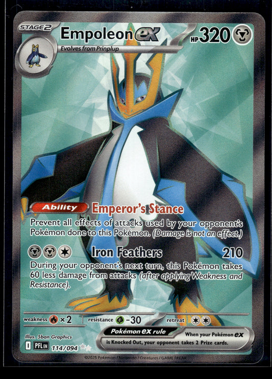 Empoleon ex #114/094 Phantasmal Flames NM