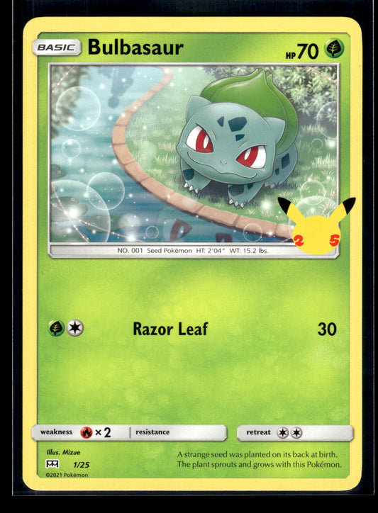 Bulbasaur #001/025 McDonald's 25th Anniversary Promos VLP