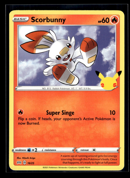 Scorbunny #016/025 McDonald's 25th Anniversary Promos VLP