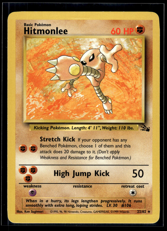 Hitmonlee #22/62 Fossil LP