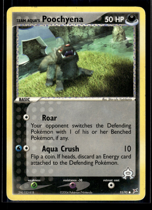 Team Aqua's Poochyena #55/95 Team Magma vs Team Aqua MP