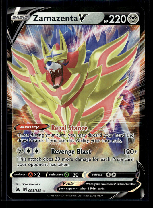 Zamazenta V #098/159 Crown Zenith VLP