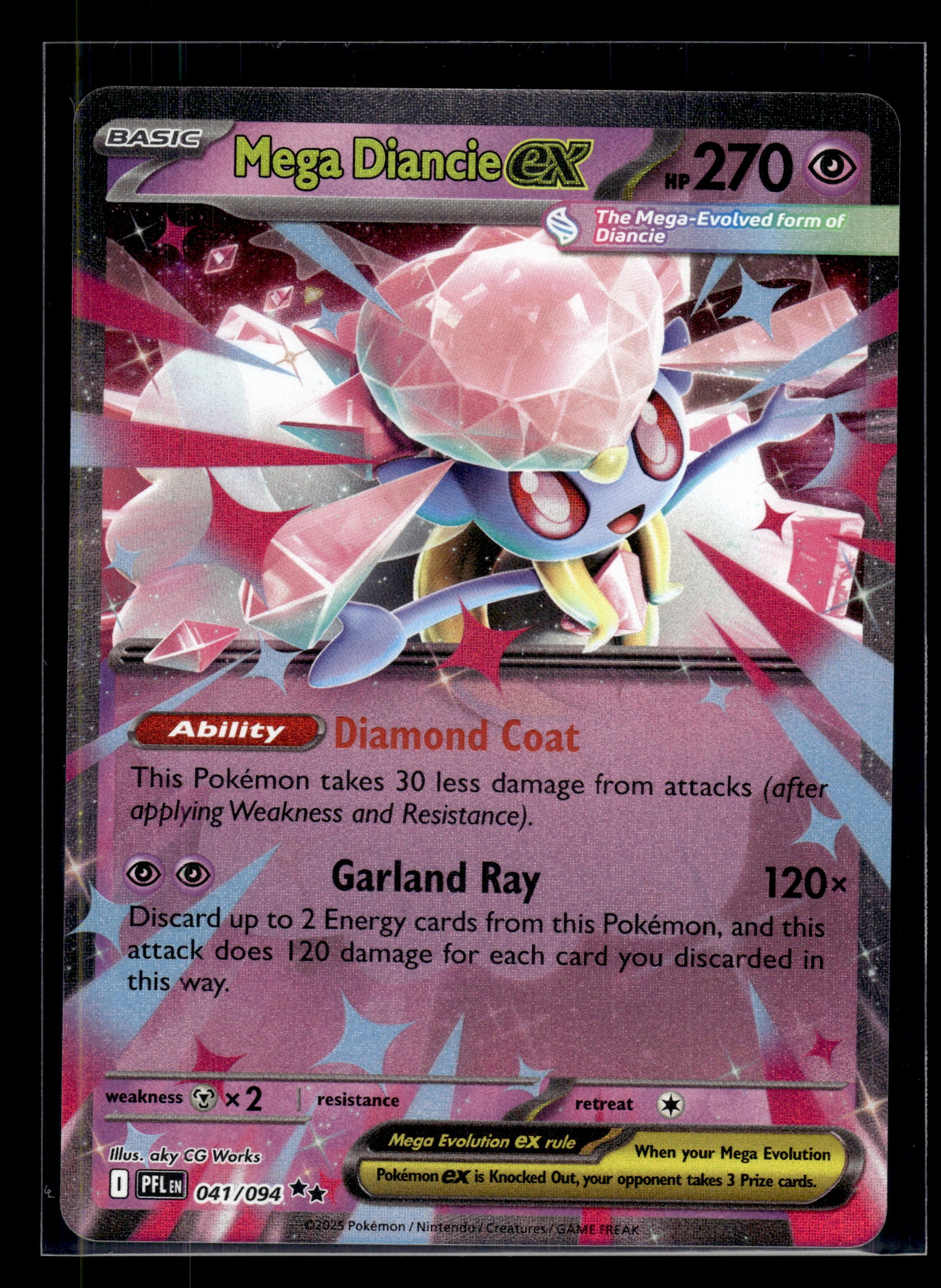 Mega Diancie ex #041/094 Phantasmal Flames LP