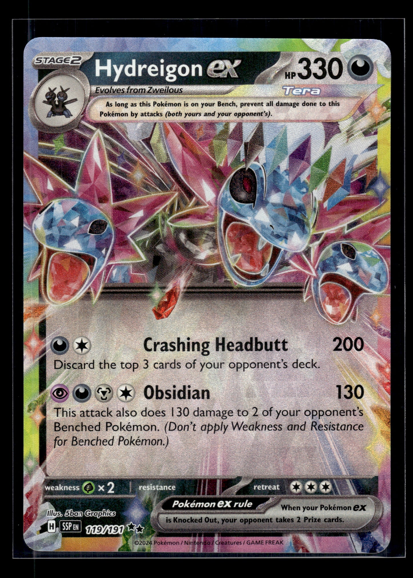 Hydreigon ex #119/191 Surging Sparks NM