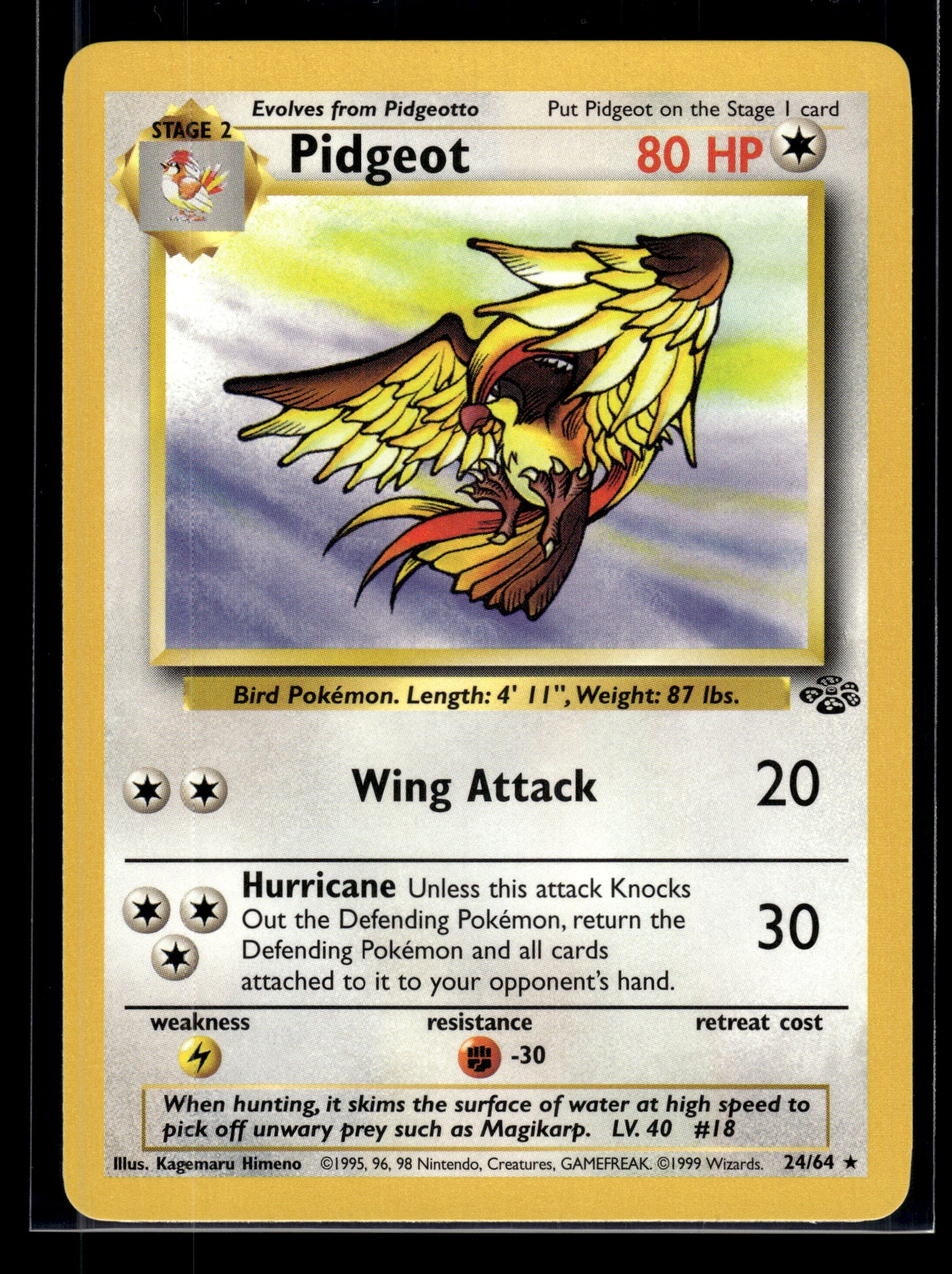 Pidgeot #24/64 Jungle LP