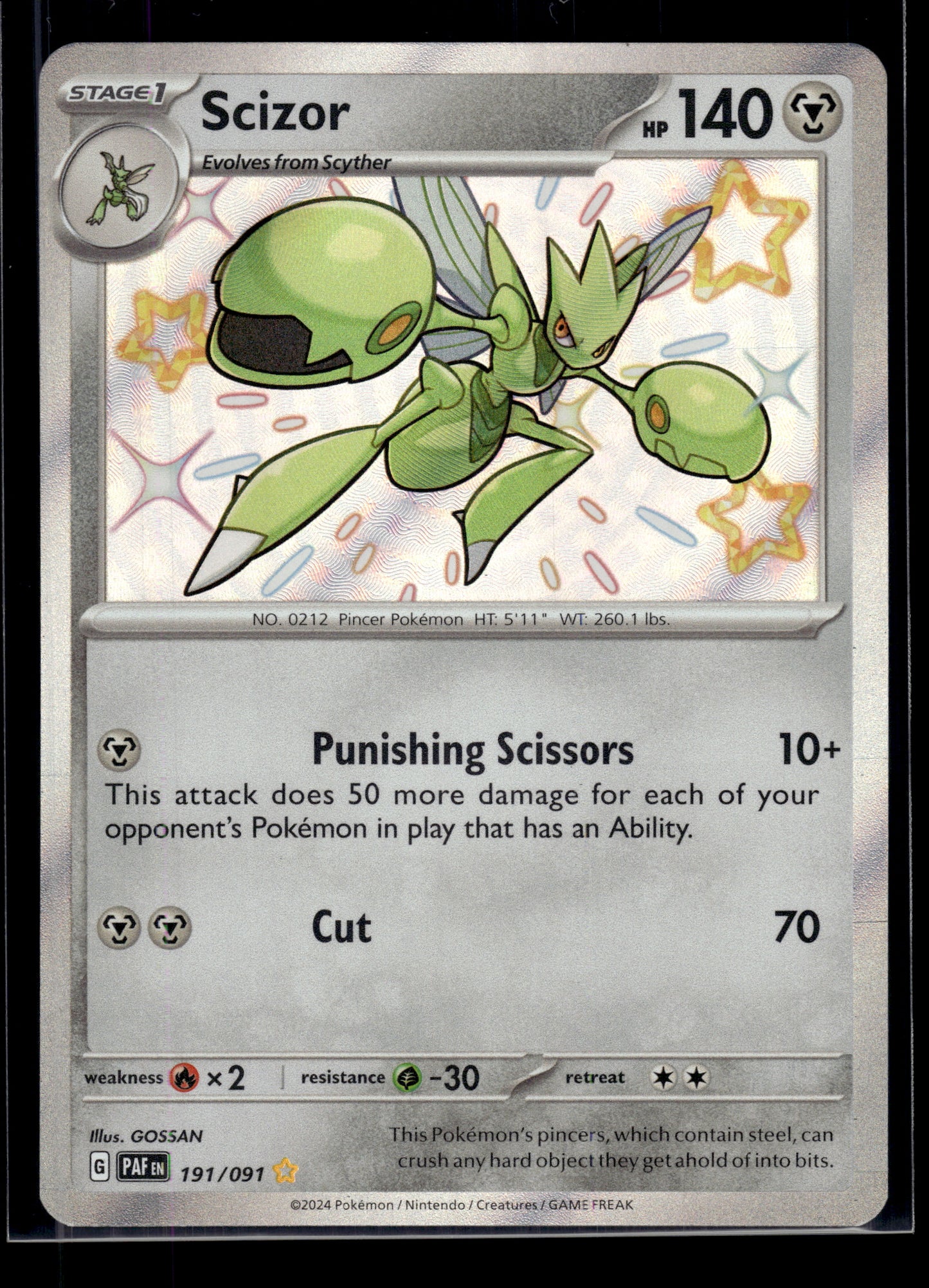 Scizor #191/091 Paldean Fates VLP