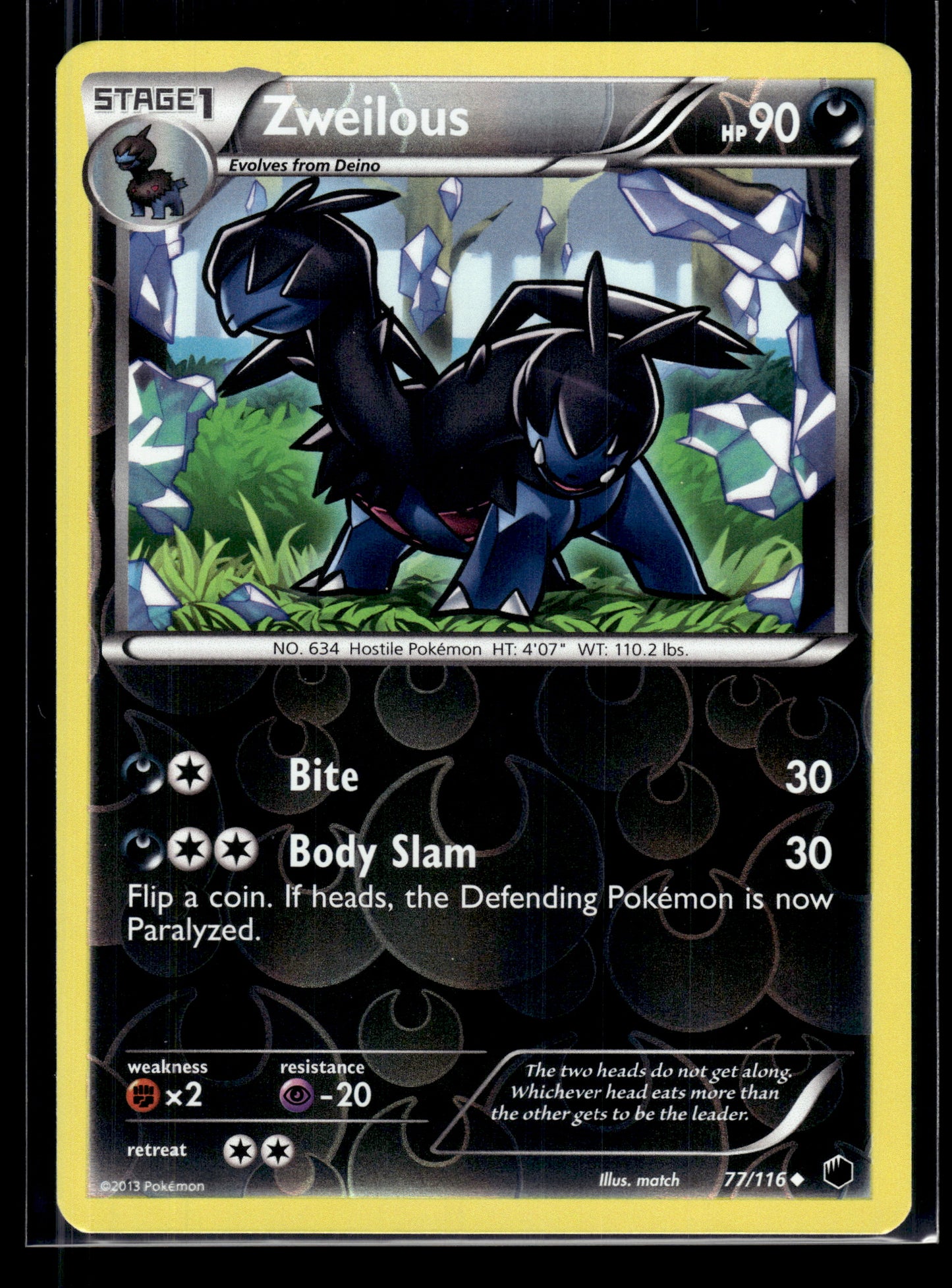 Zweilous #77/116 Reverse Holo Plasma Freeze LP