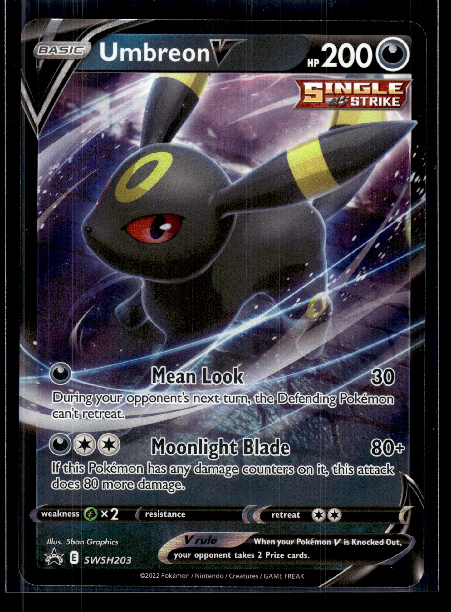 Umbreon V #SWSH203 Sword & Shield Promo Cards LP