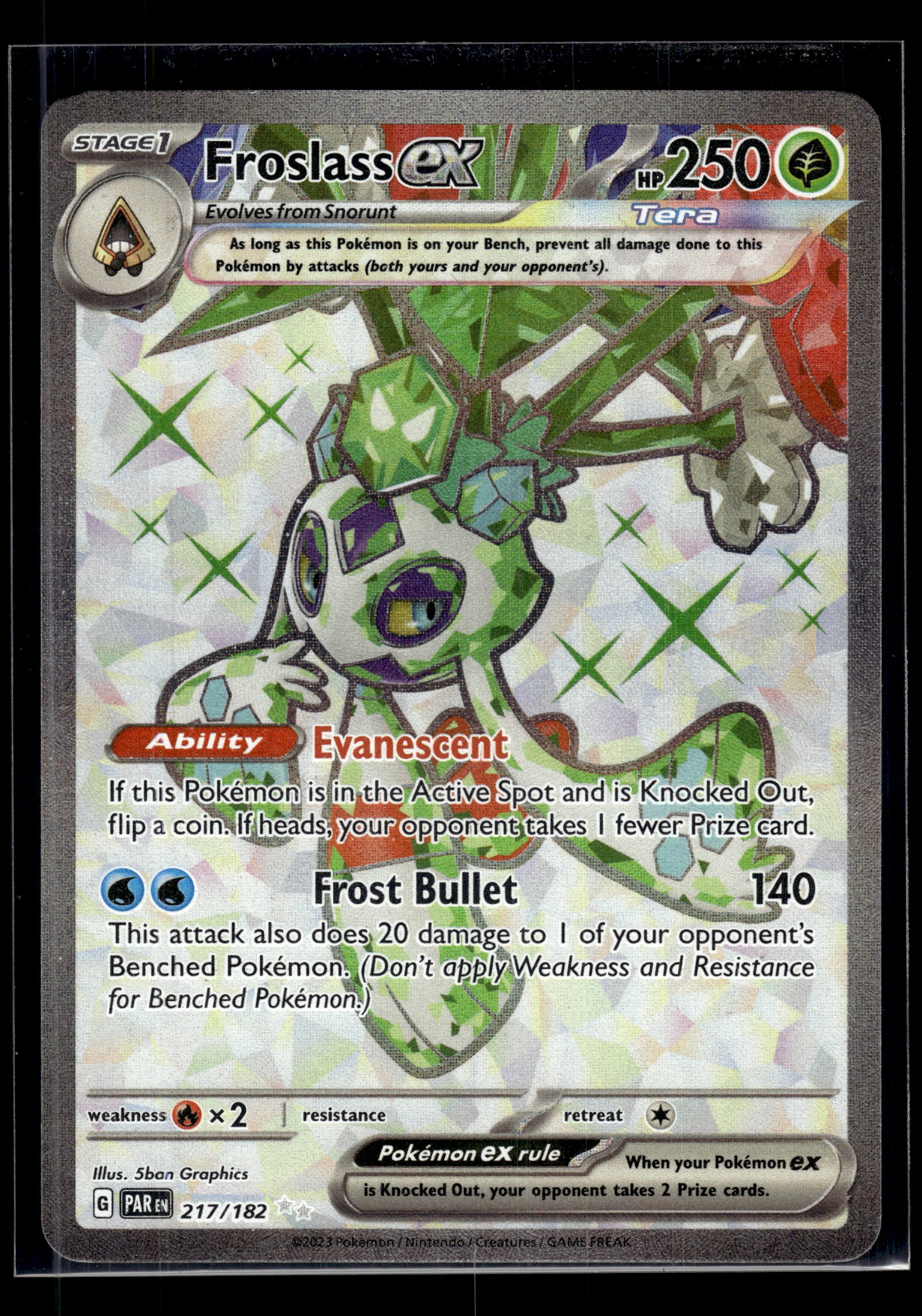 Froslass ex #217/182 Paradox Rift LP