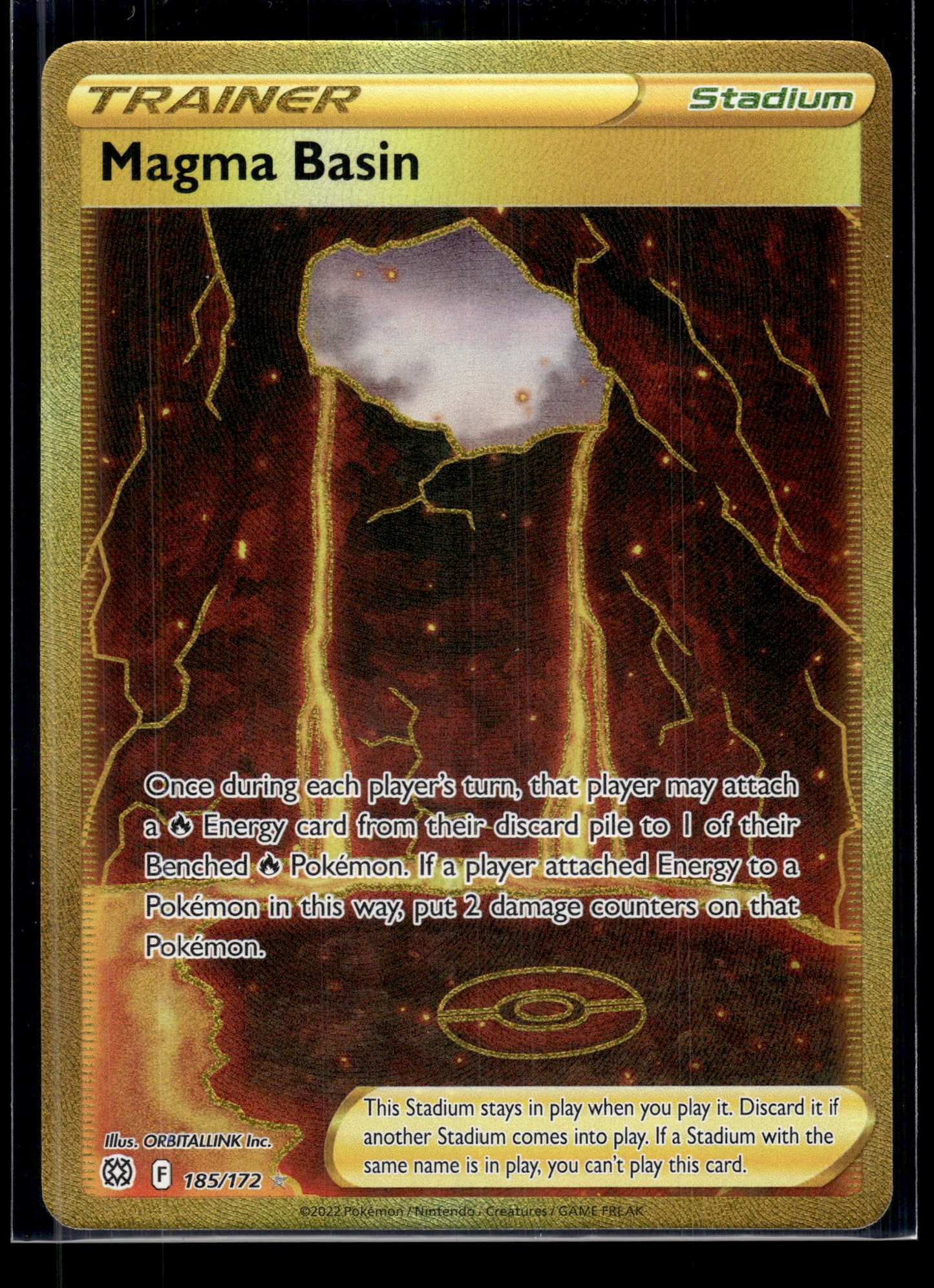 Magma Basin (Secret) #185/172 Brilliant Stars LP