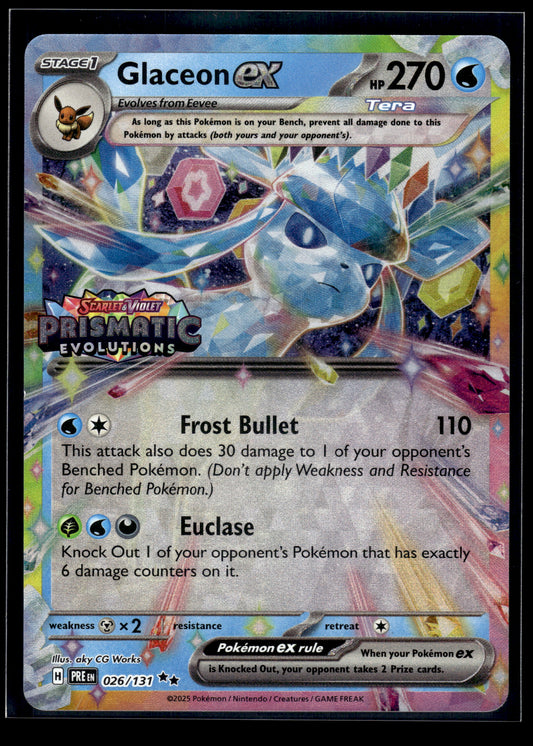 Glaceon ex #026/131 STAMPED Miscellaneous Cards & Products NM
