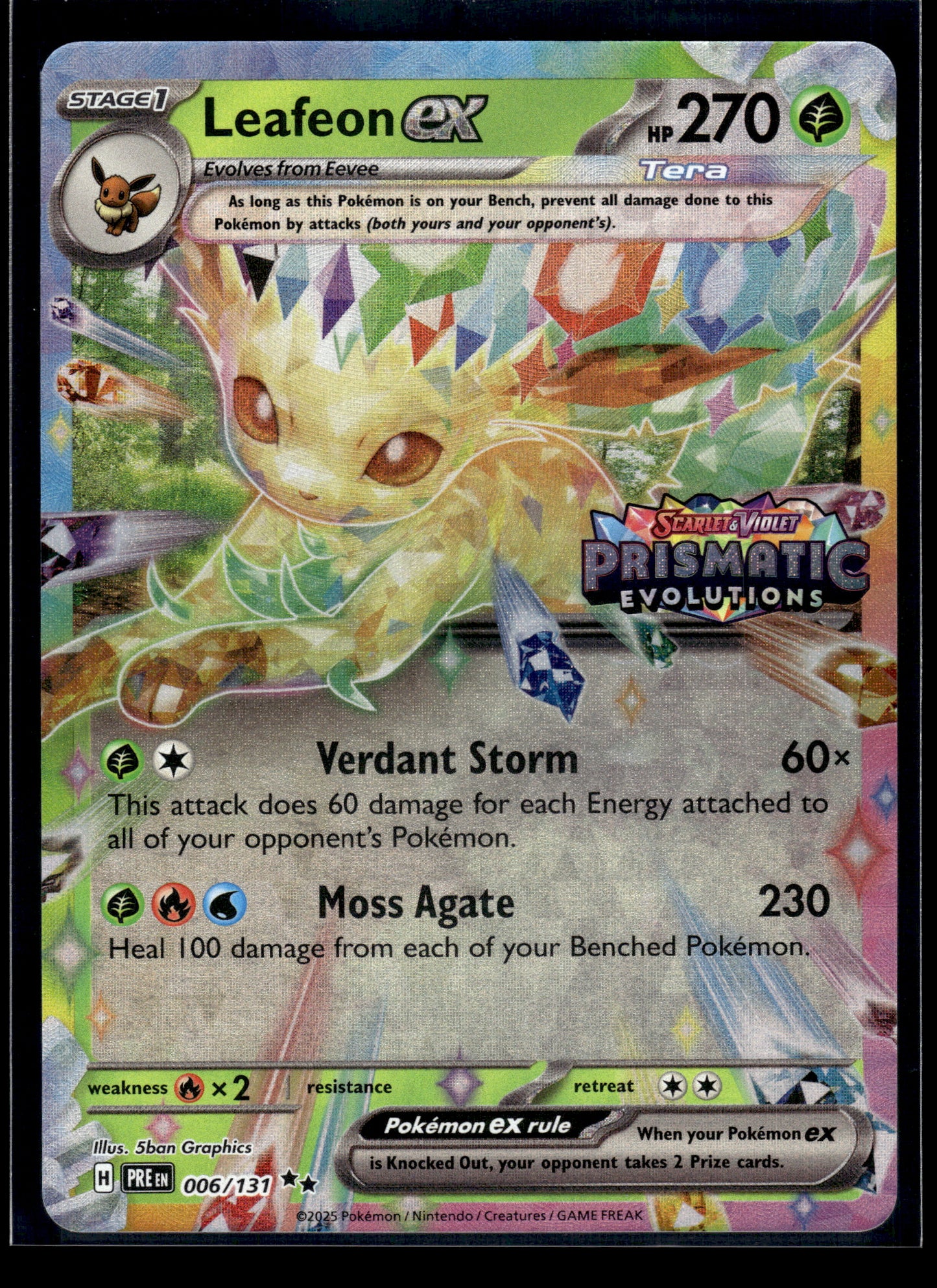 Leafeon ex #006/131 STAMPED Miscellaneous Cards & Products NM