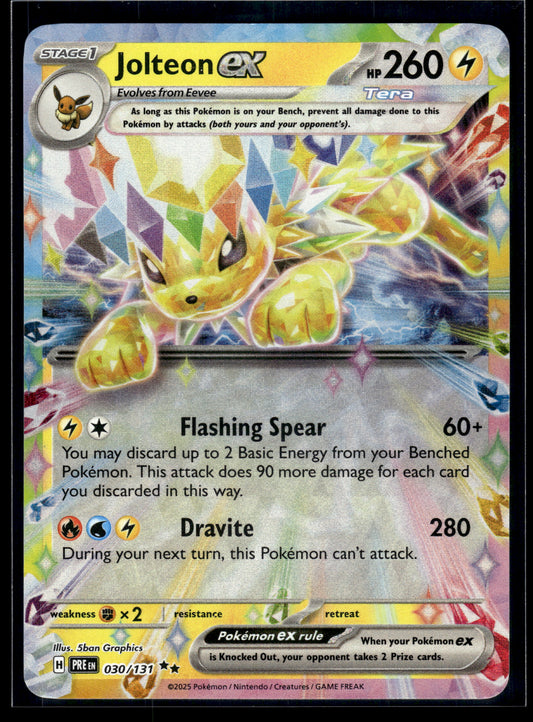 Jolteon ex #030/131 Prismatic Evolutions VLP
