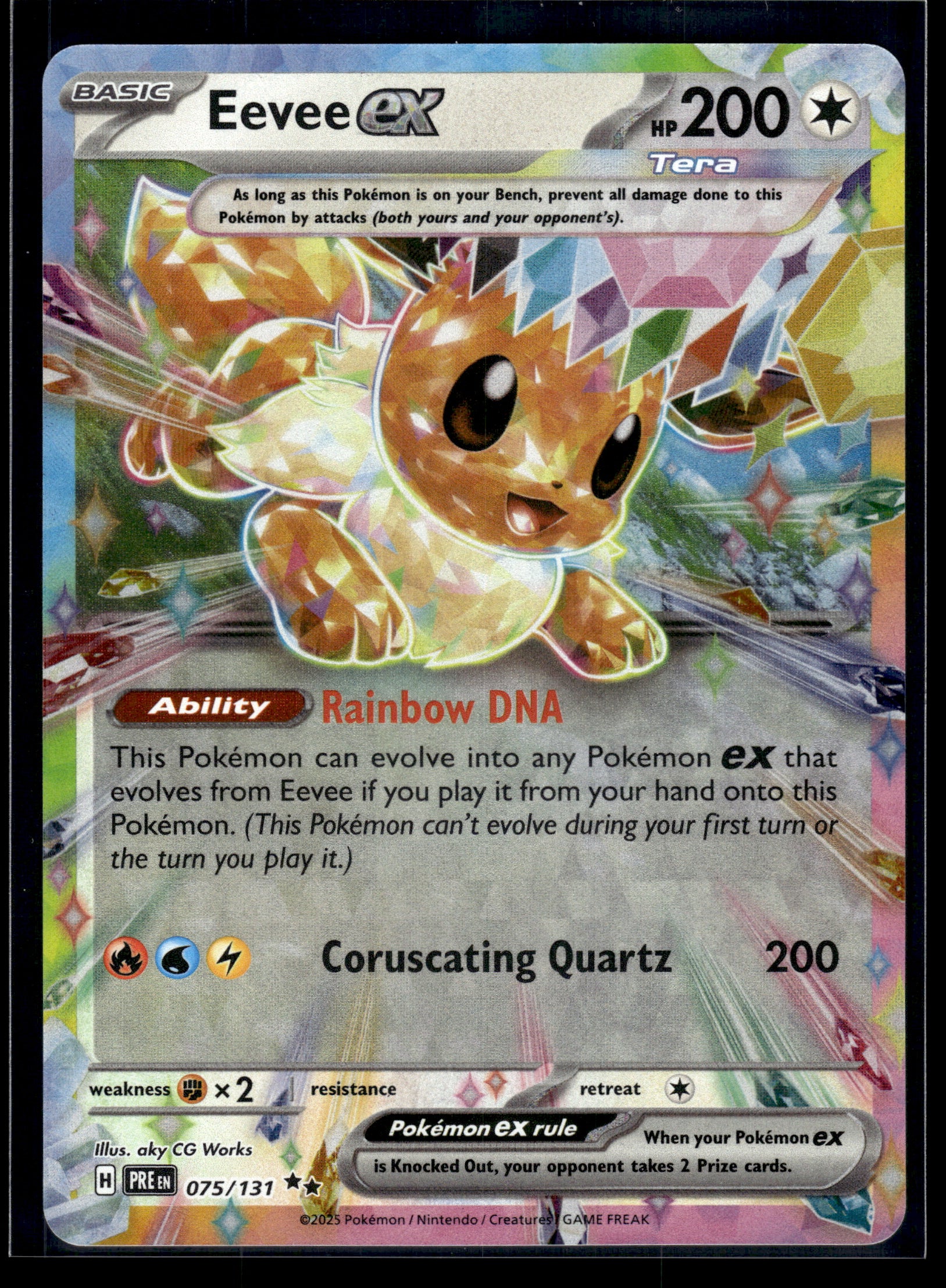 Eevee ex #075/131 Prismatic Evolutions VLP