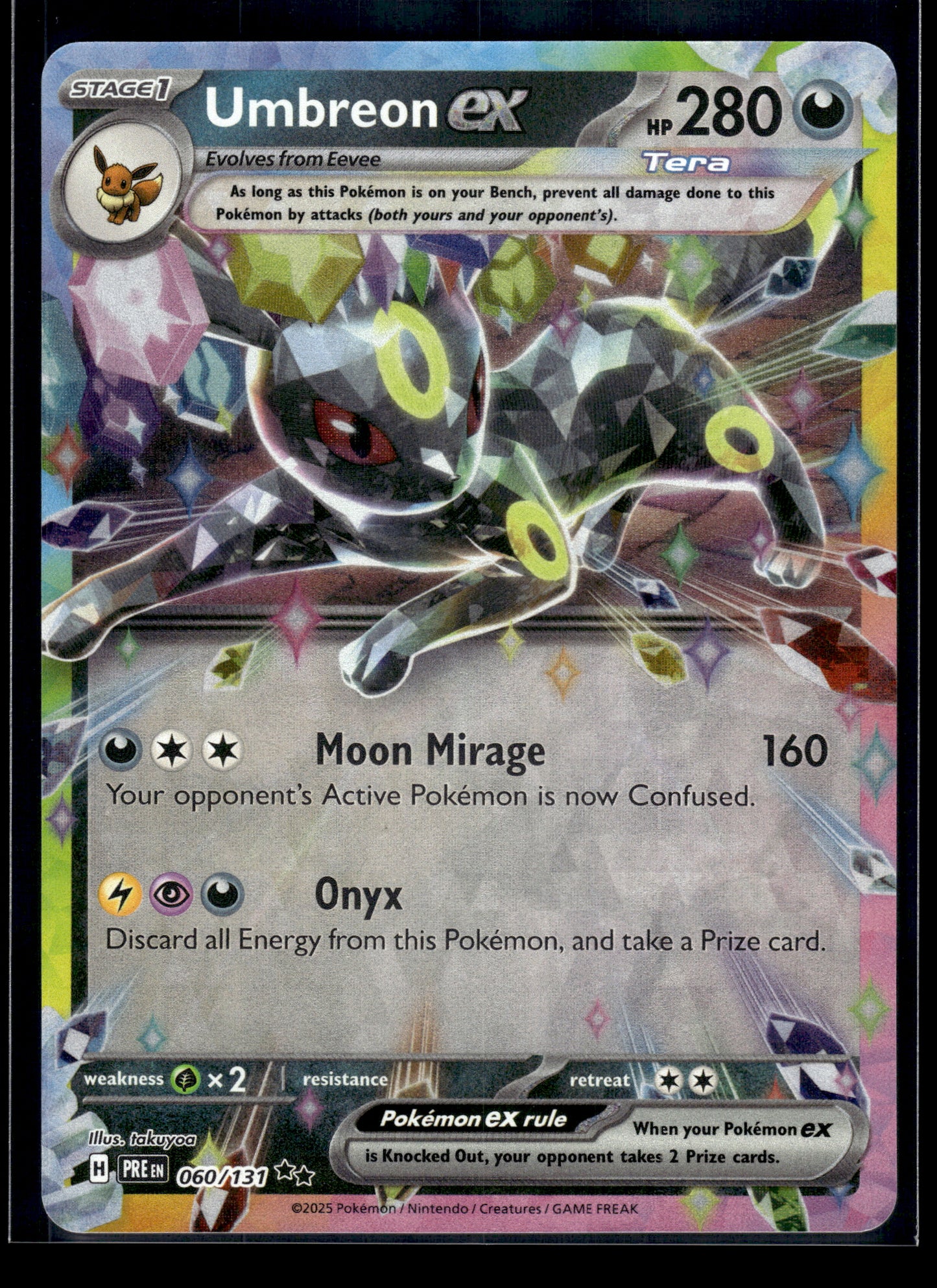 Umbreon ex #060/131 Prismatic Evolutions LP