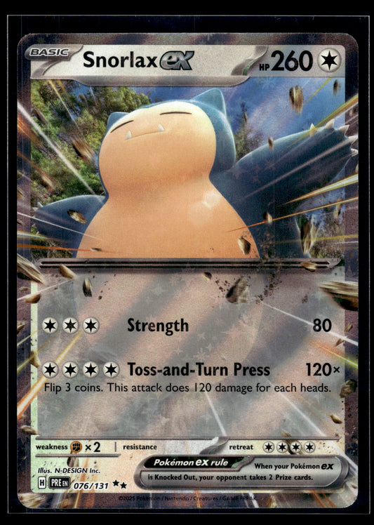Snorlax ex #076/131 Prismatic Evolutions VLP