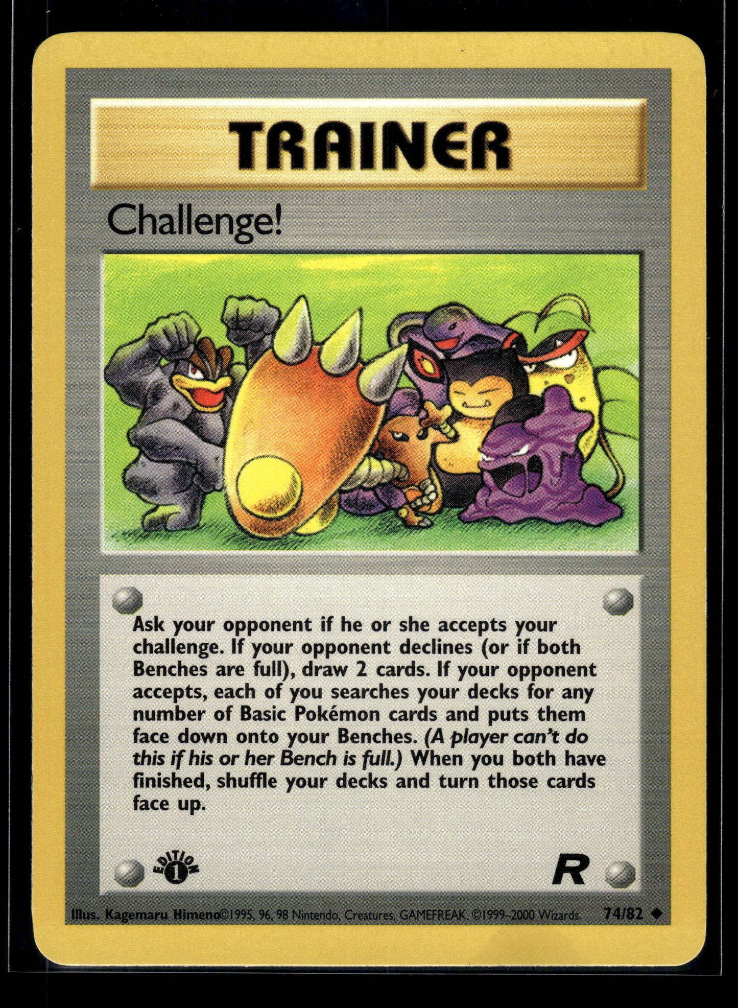 Challenge! #74/82 1st Edition Team Rocket LP