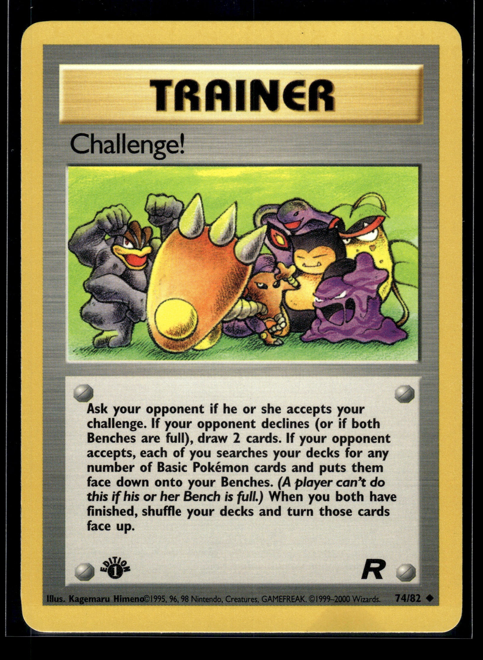 Challenge! #74/82 1st Edition Team Rocket LP