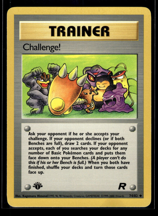 Challenge! #74/82 1st Edition Team Rocket LP