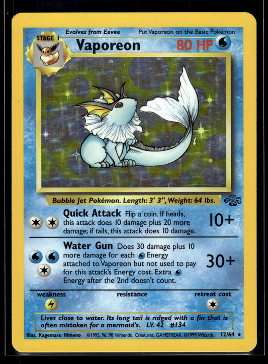 Vaporeon #12/64 Jungle LP